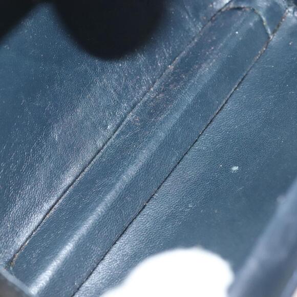 GUCCI Micro GG Canvas Shoulder Bag Vintage Navy Gold - Picture 16 of 16